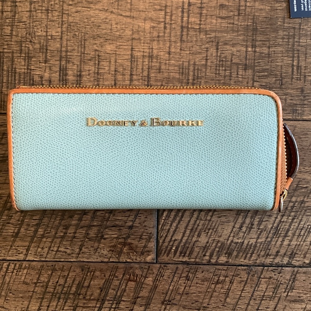 Dooney & Bourke Teal and Pink/Red Wallet